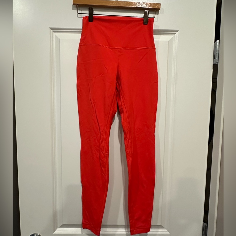 lululemon athletica Bold Red High-Waisted Leggings
